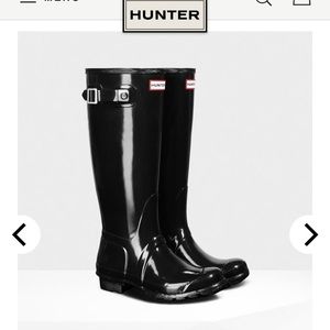 Women’s Original Tall Gloss Rain Boots: Black